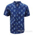 Chemise de loisirs d'été à manches courtes en coton masculin